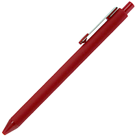 Ручка шариковая, пластик, софт тач, красный/серебро, INFINITY