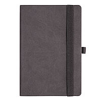 Ежедневник Flexy Line Linen А5, серый, недатированный, в гибкой обложке, с резинкой и петлей для ручки