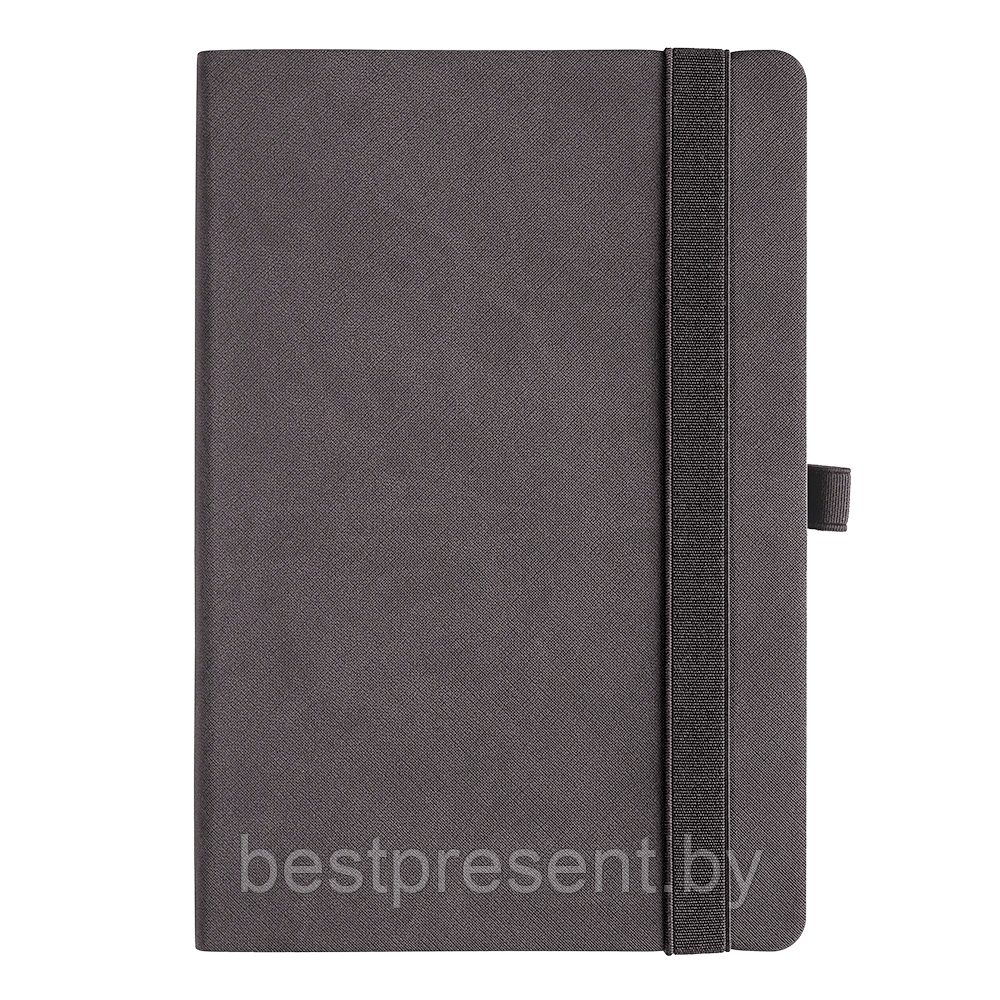 Ежедневник Flexy Line Linen А5, серый, недатированный, в гибкой обложке, с резинкой и петлей для ручки - фото 1 - id-p222324950