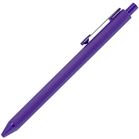 Ручка шариковая, пластик, софт тач, фиолетовый/серебро, INFINITY