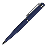 Ручка шариковая софт тач Attashe металлическая, темно-синяя/темно-серый