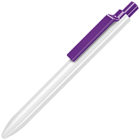 Ручка шариковая, пластик, белый/фиолетовый Eris