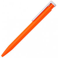 Ручка шариковая CONSUL SOFT, пластик, софт тач, оранжевый/белый