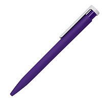 Ручка шариковая CONSUL SOFT, пластик, софт тач, фиолетовый/белый