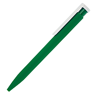 Ручка шариковая CONSUL SOFT, пластик, софт тач,, зеленый/белый