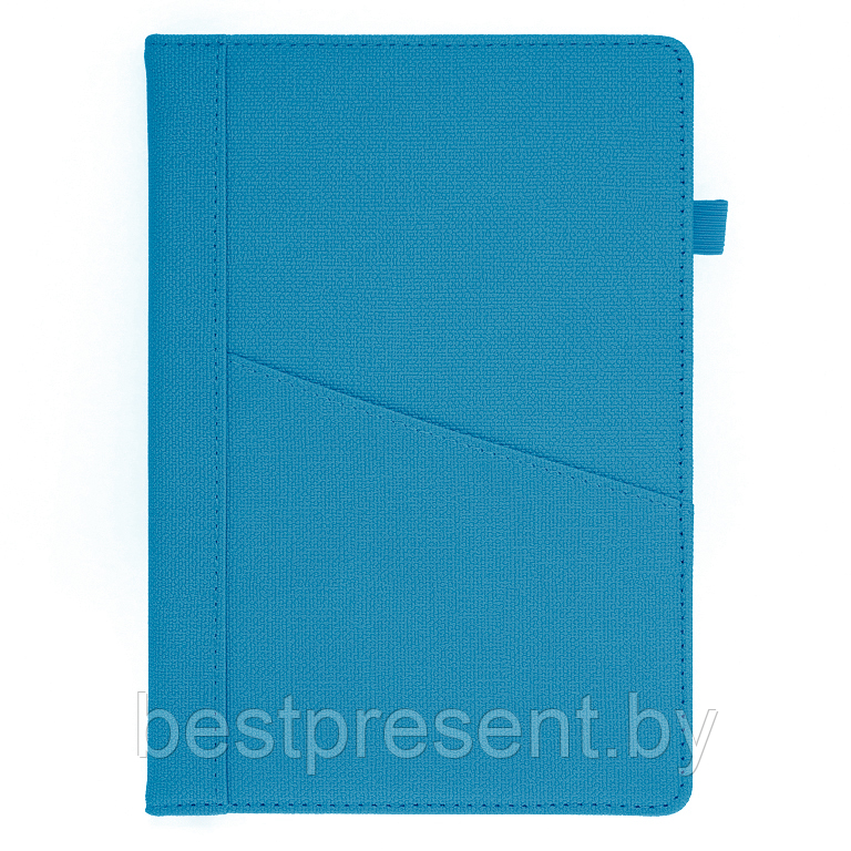 Ежедневник Smart Geneva Ostende А5, голубой, недатированный, в твердой обложке с поролоном - фото 1 - id-p222324405