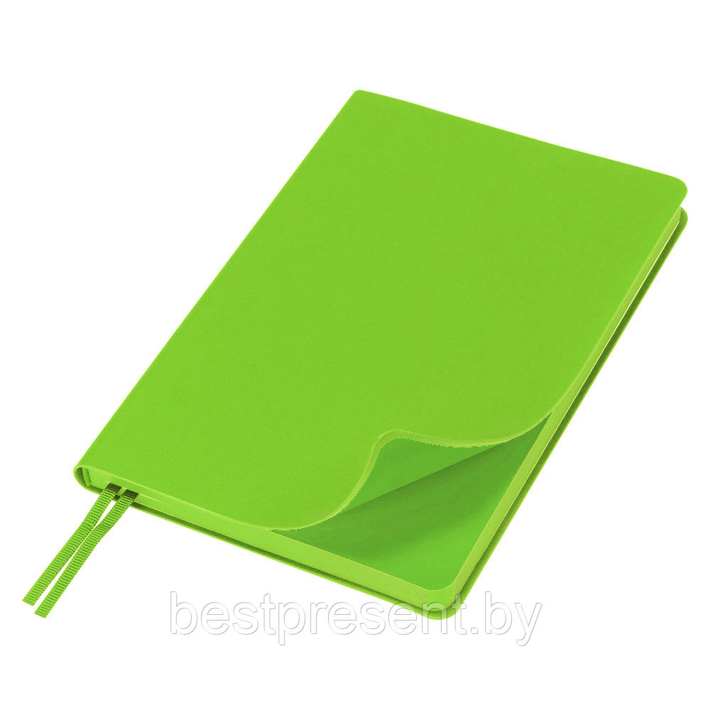 Ежедневник Flexy Latte Color А5, светло-зеленый, недатированный, в гибкой обложке - фото 1 - id-p222325315
