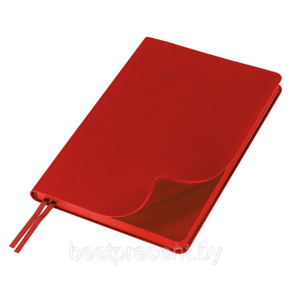 Ежедневник Flexy Latte Color А5, красный, недатированный, в гибкой обложке - фото 1 - id-p222325317