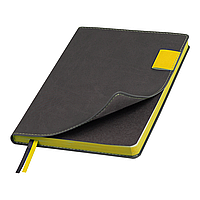 Ежедневник Flexy Freedom Latte А5, серый/желтый, недатированный, в гибкой обложке