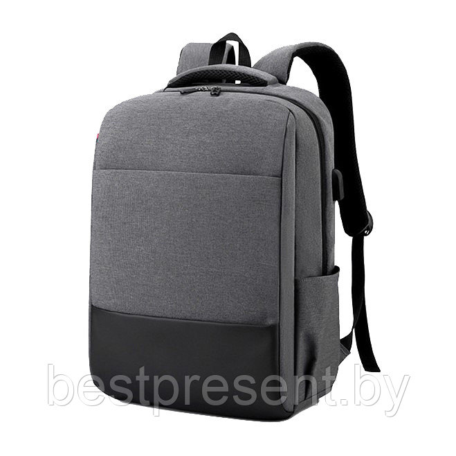 Городской рюкзак Trend с отделением для ноутбука, нейлоновый, серый - фото 1 - id-p222325364