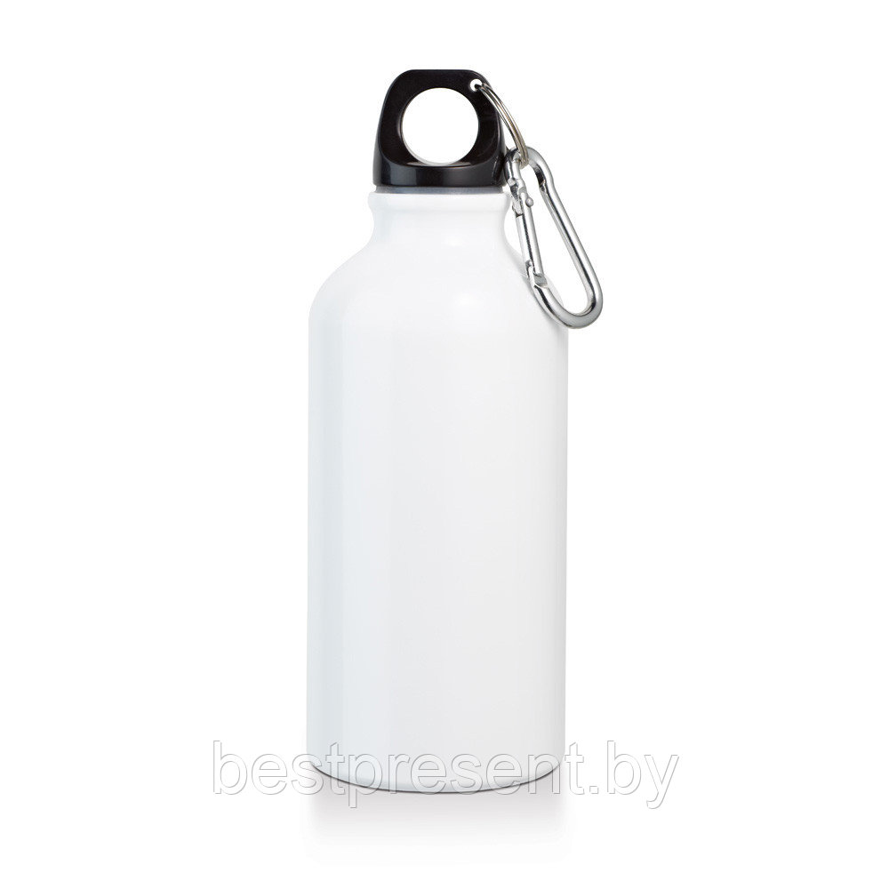 Бутылка для спорта, 400 мл., алюминий, белый - фото 1 - id-p222324487