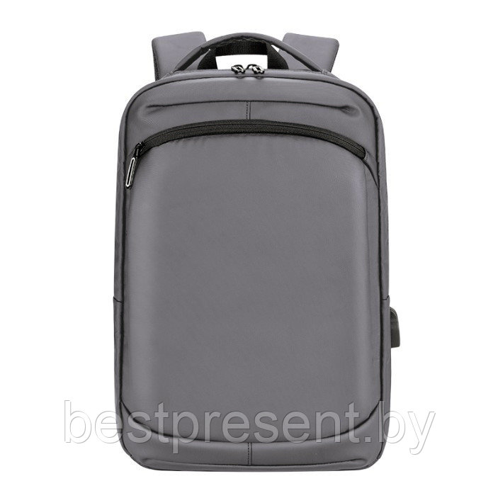 Городской рюкзак Wind с отделением для ноутбука, водоотталкивающий, нейлоновый, серый - фото 1 - id-p222325370