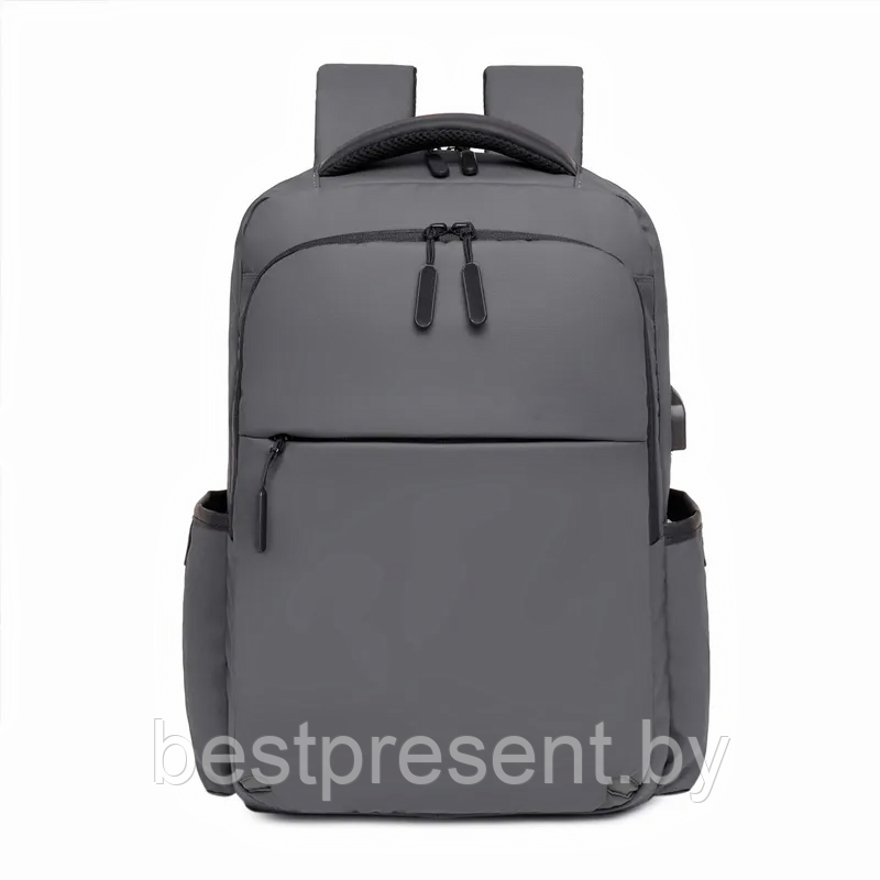 Городской рюкзак Space с отделением для ноутбука, водоотталкивающий, нейлоновый, серый - фото 1 - id-p222325371