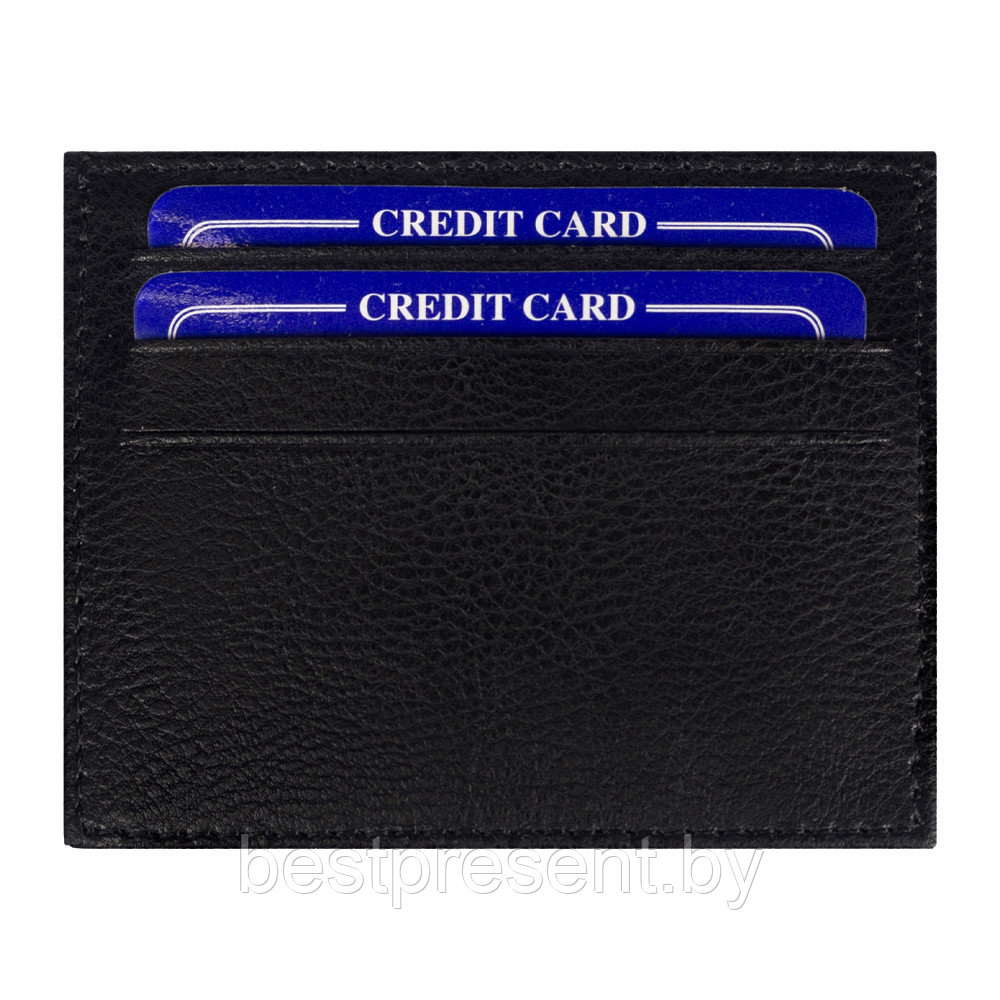 Футляр для кредитных карт/картхолдер Leather Way из нат. кожи, черный - фото 1 - id-p222325389