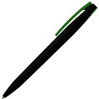 Ручка шариковая, пластик софт-тач, Zorro Color Mix, черный/зеленый 348