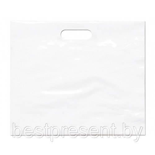 Пакет ПВД 60*50+4, 70 мкм, белый, pantone White - фото 1 - id-p222324596