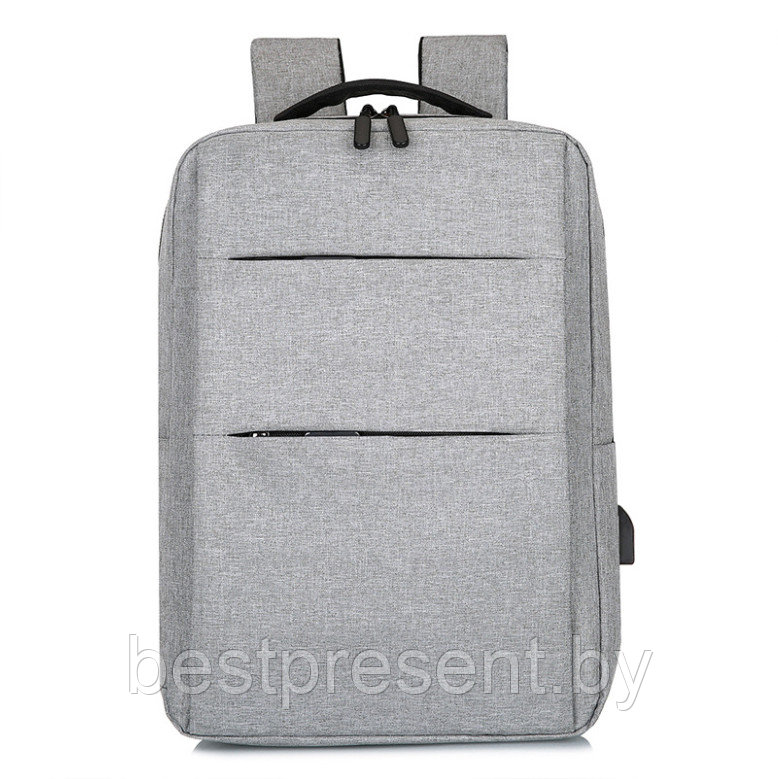 Городской рюкзак Woven с отделением для ноутбука, серый - фото 1 - id-p222325501