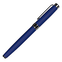 Ручка роллер Diplomat металлическая, софт тач синяя