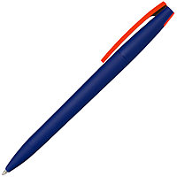 Ручка шариковая, пластик софт-тач, Zorro Color Mix, синий/оранжевый 1655