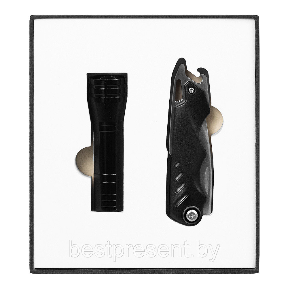 Набор подарочный Solution Superior Duo (фонарик Tools Luma, нож складной Tools Impression) - фото 1 - id-p222325599