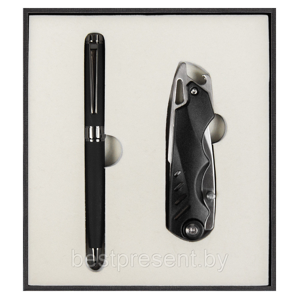 Набор подарочный Solution Superior Duo (ручка Diplomat металлическая, нож Tools Impression) - фото 1 - id-p222325606