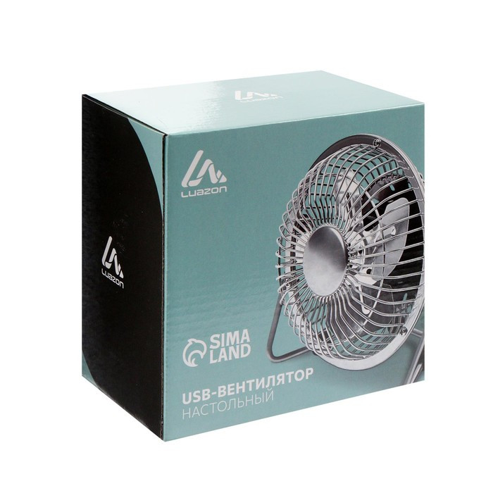Вентилятор Luazon LOF-06, настольный, 2.5 Вт, 12 см, пластик, белый - фото 5 - id-p222326324