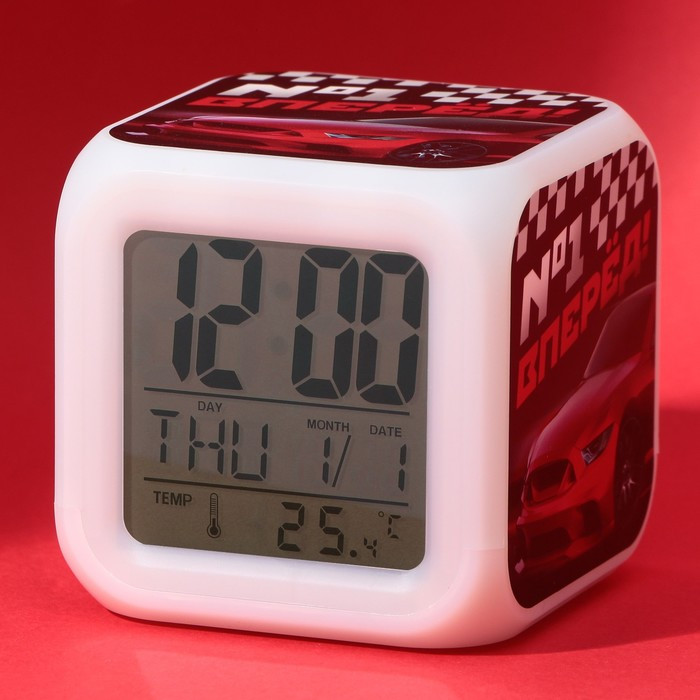 Электронные часы-будильник «№1», с подсветкой - фото 1 - id-p222326369