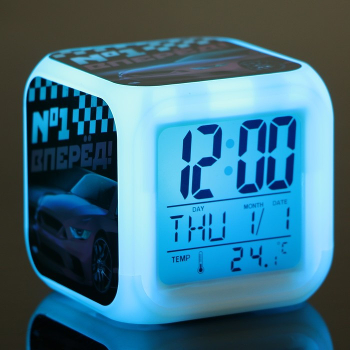 Электронные часы-будильник «№1», с подсветкой - фото 8 - id-p222326369