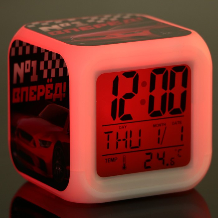 Электронные часы-будильник «№1», с подсветкой - фото 10 - id-p222326369