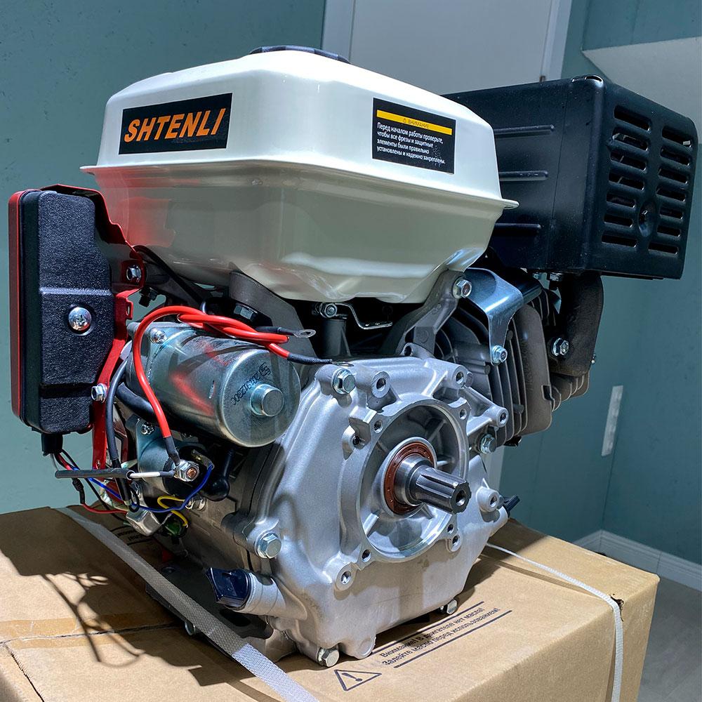 Двигатель GX450se (Аналог HONDA) 18 л.с. вал 25 мм под шлиц с электростартом (192FE) - фото 4 - id-p170677753