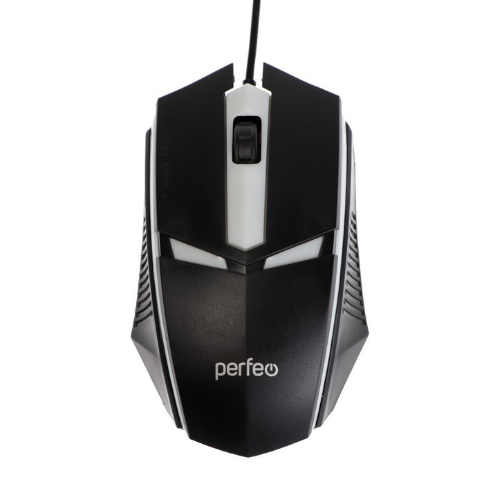 Мышь Perfeo Face, игровая, проводная, подсветка, 1000 dpi, USB, чёрная - фото 3 - id-p222333679