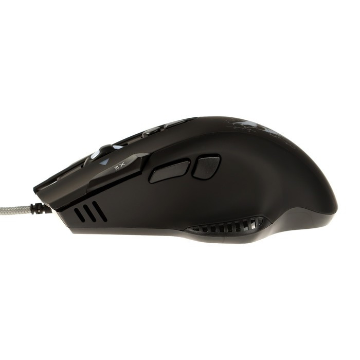 Мышь Qumo Devastator M12, игровая, проводная, 8 кнопок, подсветка, 2400 dpi, USB, чёрная - фото 7 - id-p222333686