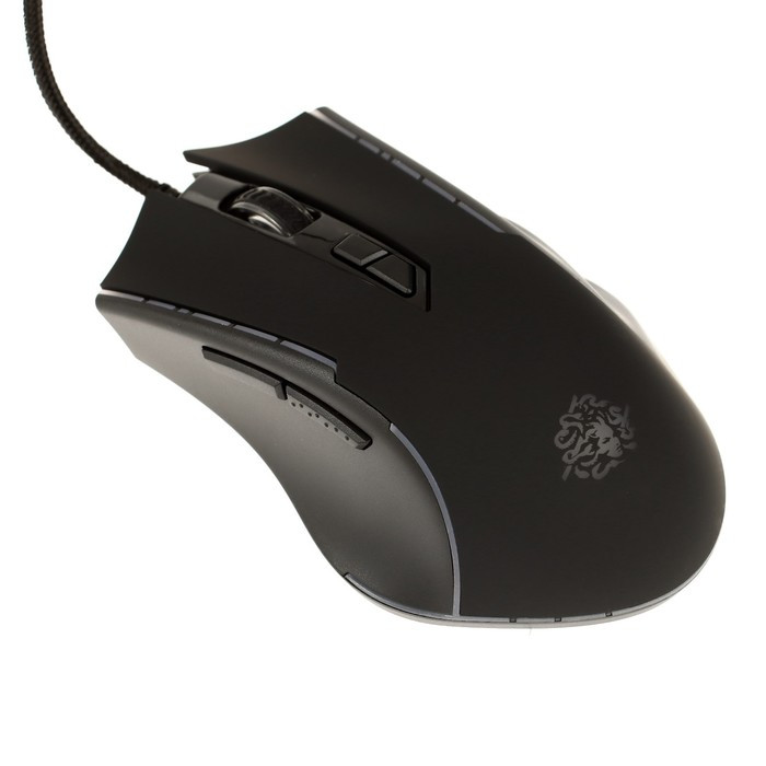 Мышь Qumo Medusa M81, игровая, проводная, 7 кнопок, подсветка, 3200 dpi, USB, чёрная - фото 4 - id-p222333689