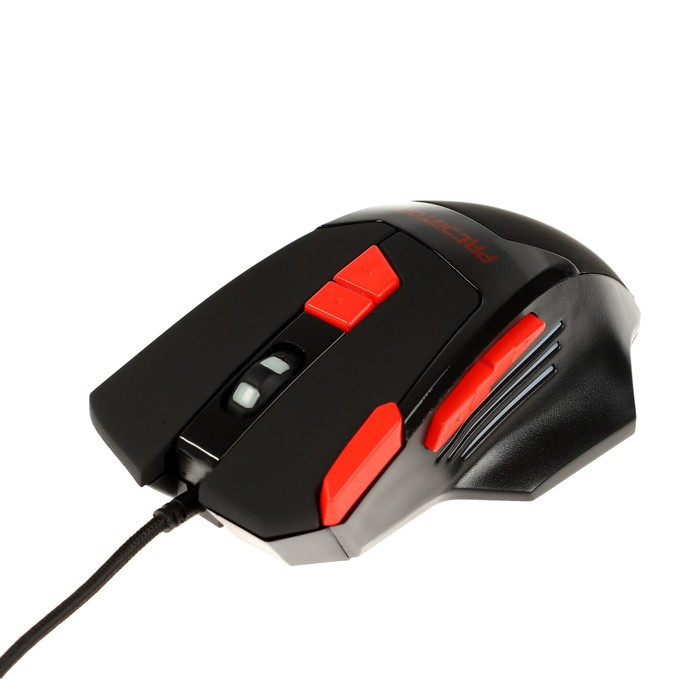 Мышь Qumo Predator M80, игровая, проводная, 8 кнопок, подсветка, 3200 dpi, USB, чёрная - фото 4 - id-p222333690