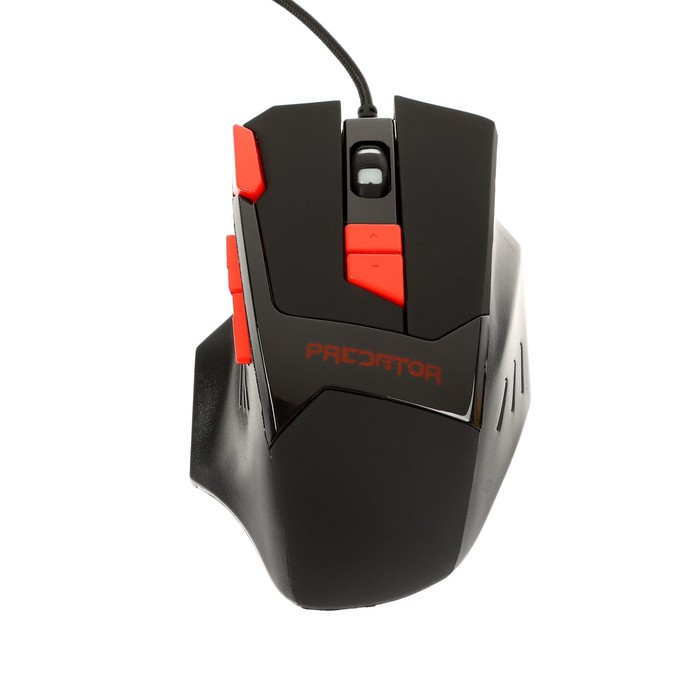 Мышь Qumo Predator M80, игровая, проводная, 8 кнопок, подсветка, 3200 dpi, USB, чёрная - фото 5 - id-p222333690