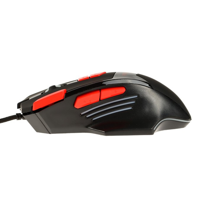 Мышь Qumo Predator M80, игровая, проводная, 8 кнопок, подсветка, 3200 dpi, USB, чёрная - фото 6 - id-p222333690