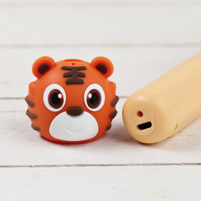 3D ручка Тигрёнок, работа с пластиком PLA, USB кабель питания, оранжевая - фото 5 - id-p222333746