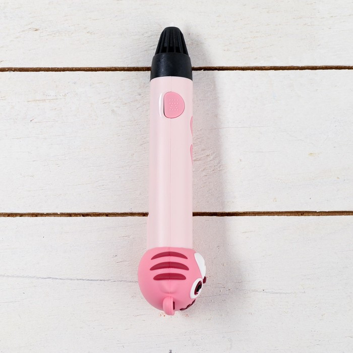 3D ручка Тигрёнок, работа с пластиком PLA, USB кабель питания, розовая - фото 3 - id-p222333747