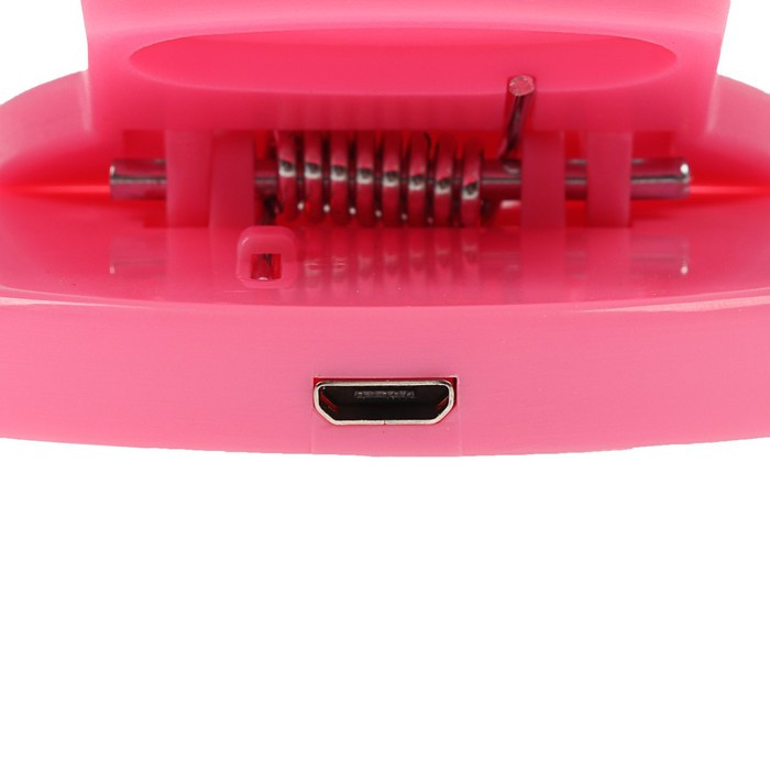 Светодиодная кольцевая лампа для телефона LuazON AKS-06, 3 режима, 80 мАч, розовая - фото 8 - id-p222333774