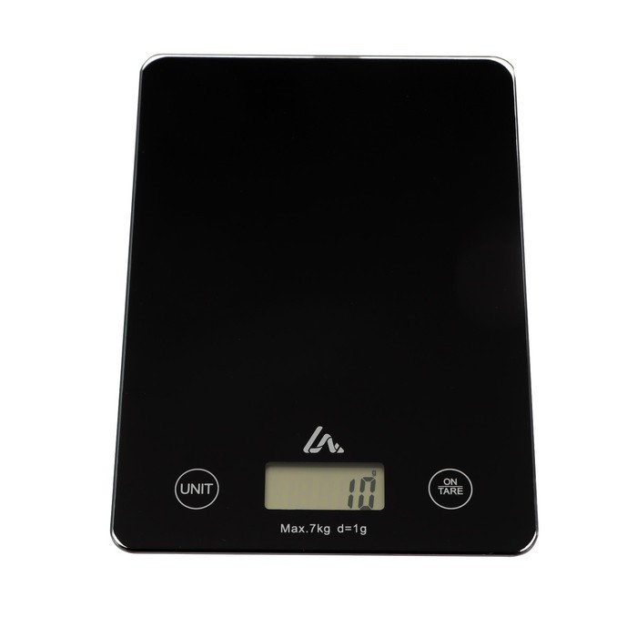 Весы кухонные Luazon LVK-702, электронные, до 7 кг, чёрные - фото 3 - id-p222335128
