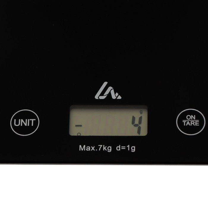 Весы кухонные Luazon LVK-702, электронные, до 7 кг, чёрные - фото 5 - id-p222335128