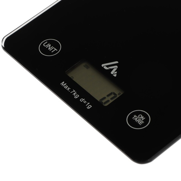 Весы кухонные Luazon LVK-702, электронные, до 7 кг, чёрные - фото 6 - id-p222335128