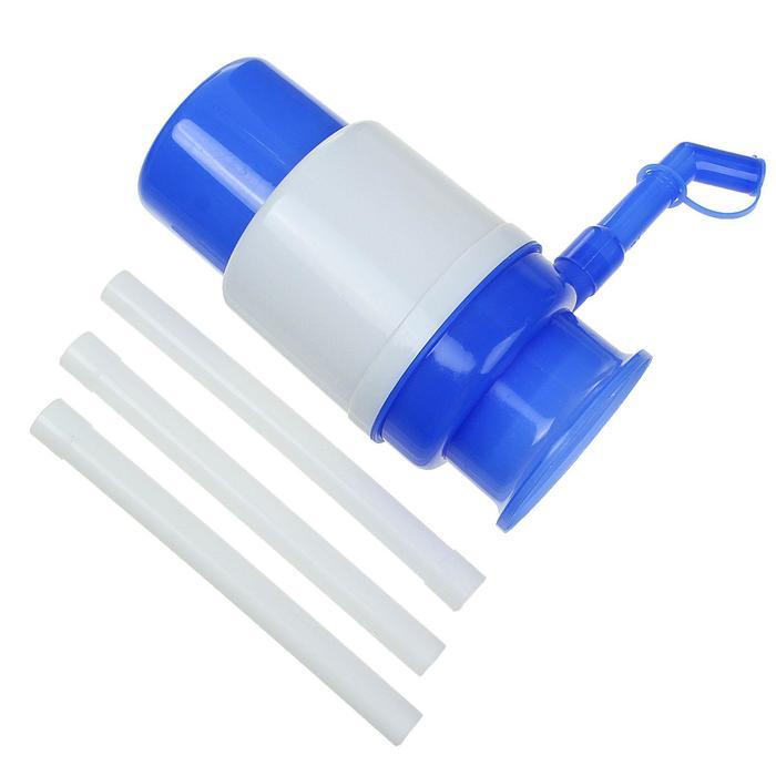 Помпа для воды Luazon, механическая, малая, под бутыль от 11 до 19 л, голубая - фото 4 - id-p222335303