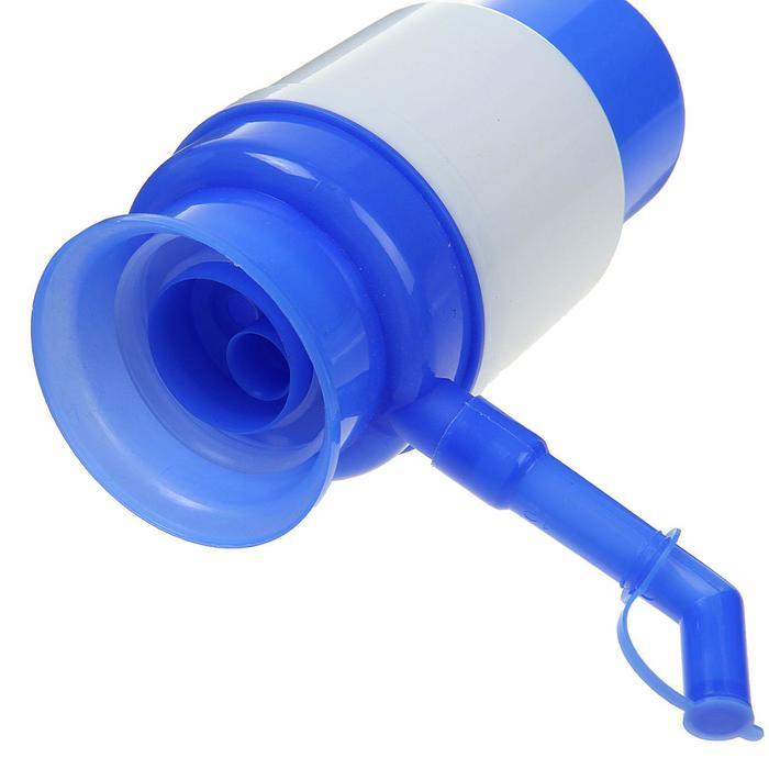 Помпа для воды Luazon, механическая, малая, под бутыль от 11 до 19 л, голубая - фото 5 - id-p222335303