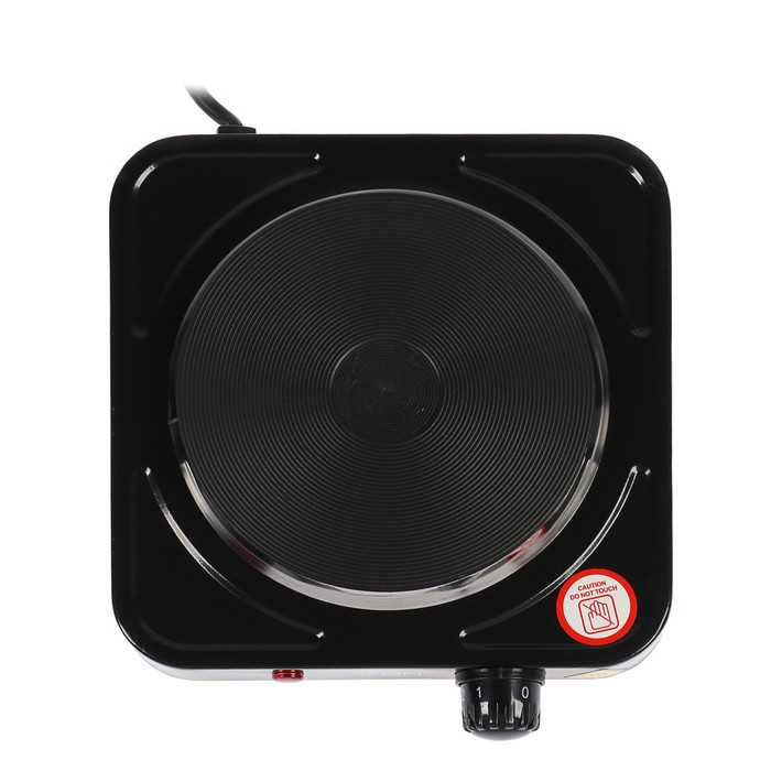 Плитка электрическая Luazon LHP-002, 1 конфорка, 1000 Вт, нагреватель диск, чёрная - фото 3 - id-p222335673