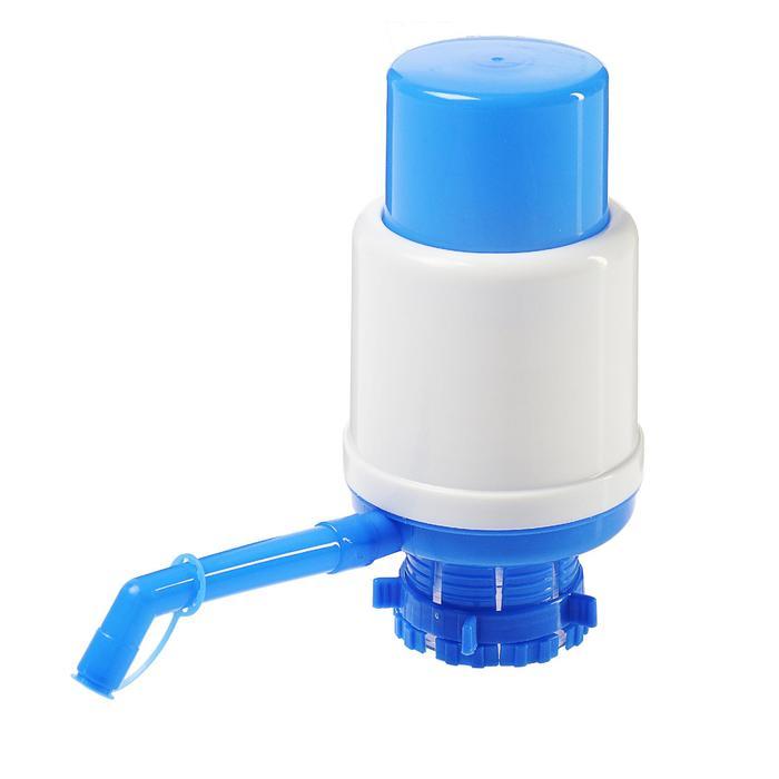 Помпа для воды Luazon, механическая, большая, под бутыль от 11 до 19 л, голубая - фото 2 - id-p222335313