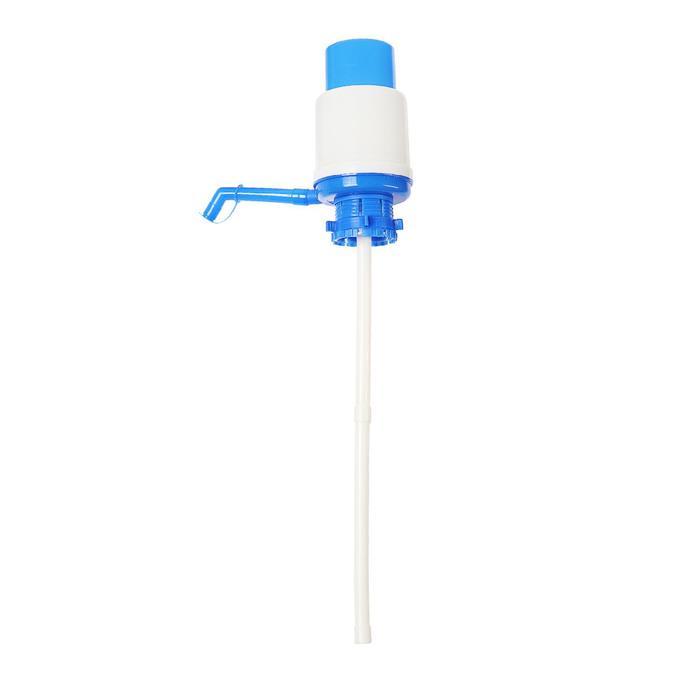 Помпа для воды Luazon, механическая, большая, под бутыль от 11 до 19 л, голубая - фото 3 - id-p222335313