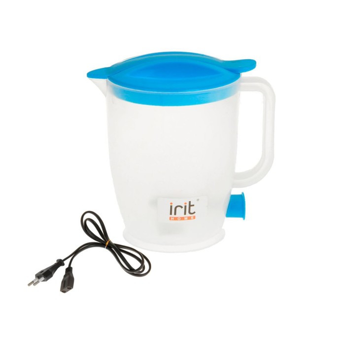 Чайник электрический Irit IR-1121, пластик, 1 л, 550 Вт, синий - фото 1 - id-p222335323