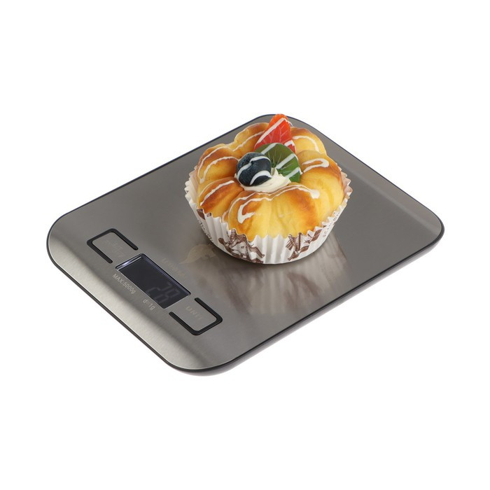 Весы кухонные Leonord LE-1702, электронные, до 5 кг, LCD дисплей, серебристые - фото 5 - id-p222335174