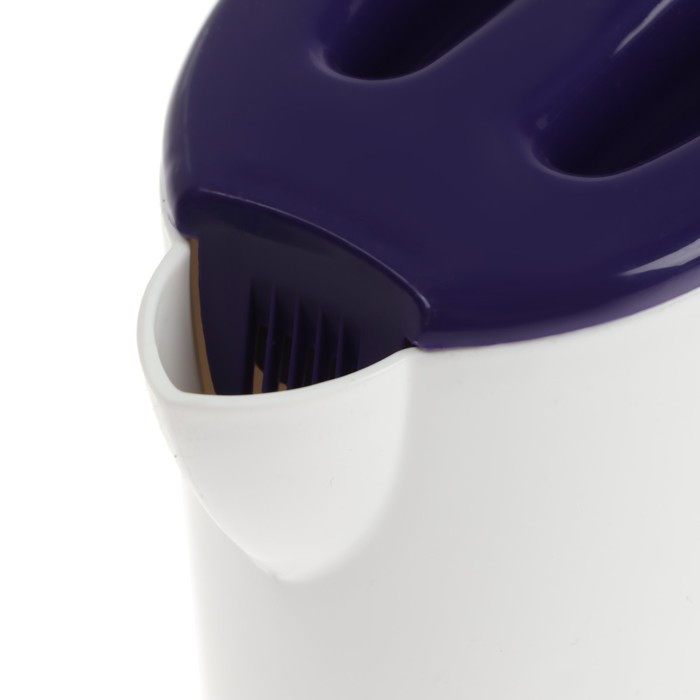 Чайник электрический GELBERK GL-466, пластик, 0.5 л, 500 Вт, бело-фиолетовый - фото 3 - id-p222335337